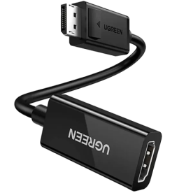 Адаптер Ugreen MM137 DisplayPort to HDMI (Female) Converter 4K*2K@60Hz Black (70694)